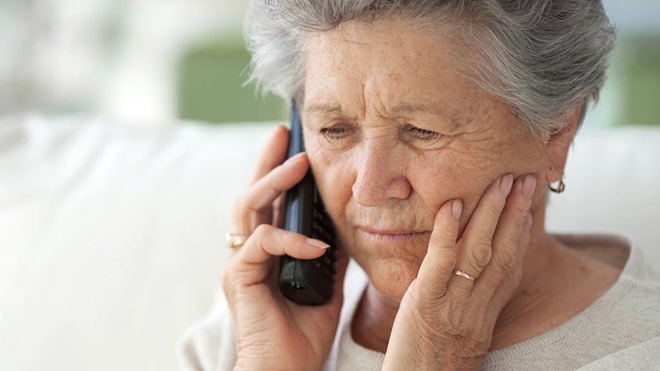 woman being harrased on phone choice help